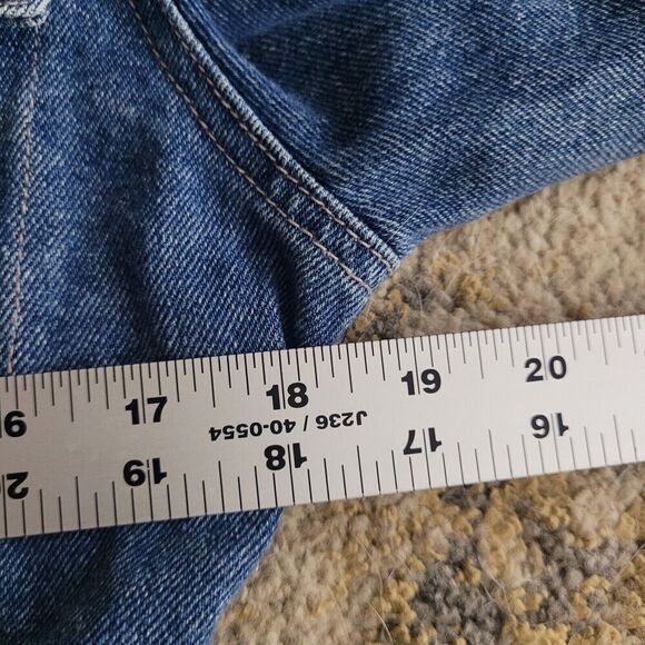 VTG Stefano International Jacket Small Blue Denim Lace Crop 90s Cottagecore - Picture 10 of 12